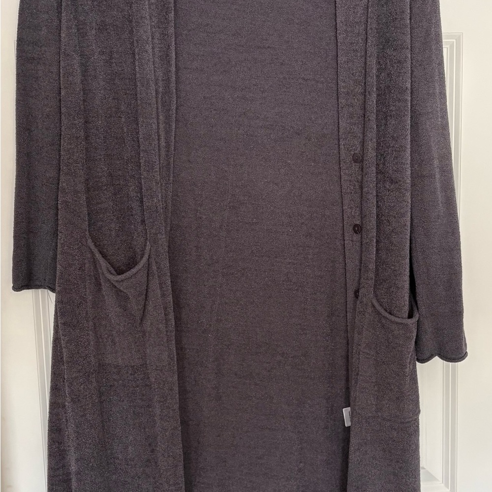Barefoot Dreams Charcoal CozyChic Cardigan